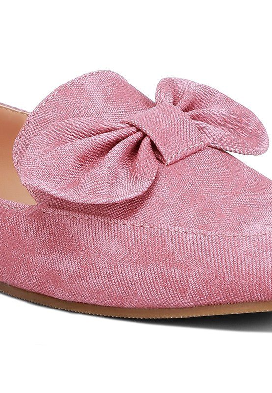 Waveney Bow Embellished Loafers - Loving It Shop