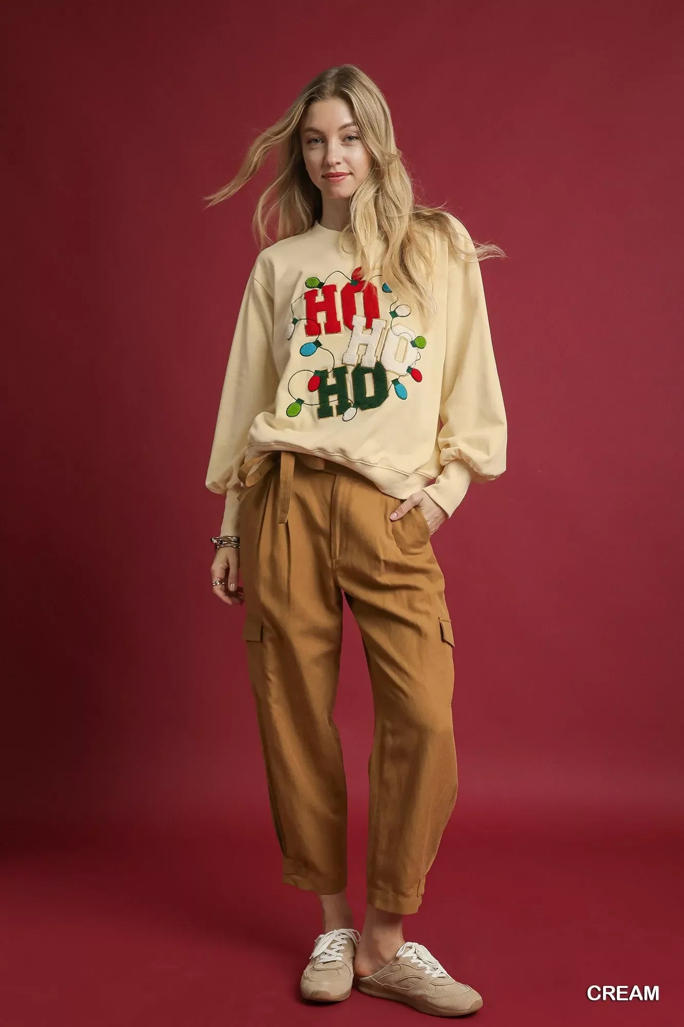 HO Applique French Terry Sweatshirt