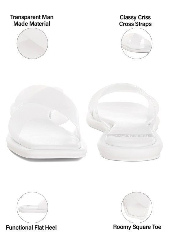 Kimama Criss Cross Strap Slip Ons