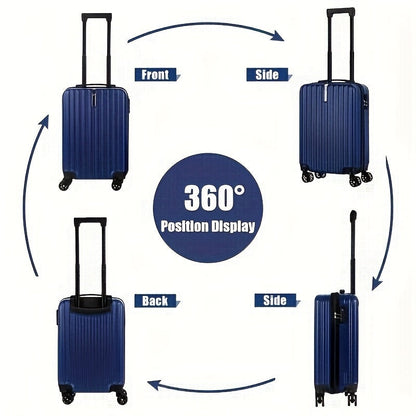 2-Piece Spinner Luggage Set – 20” Carry-On &amp; 14” Crossbody Handbag