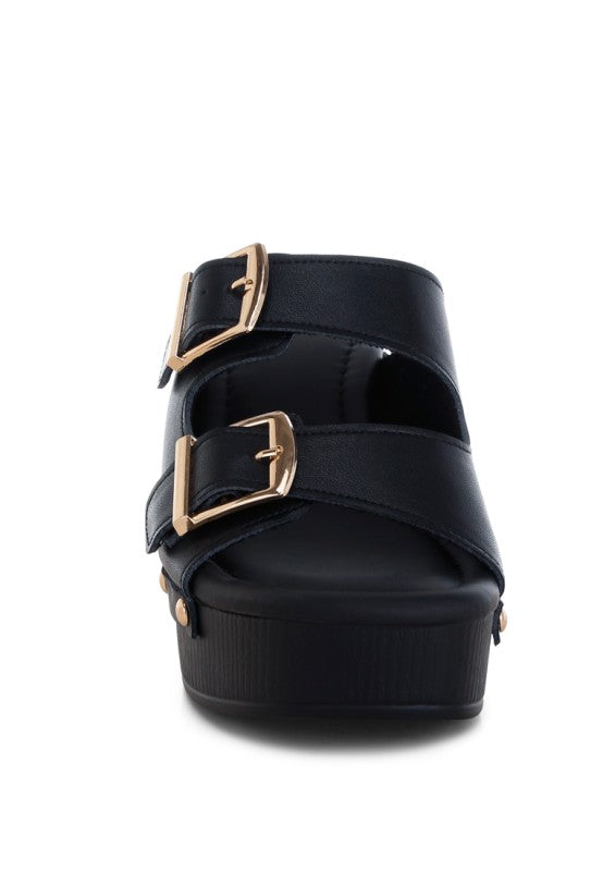 Kenna Dual Buckle Strap Sandals