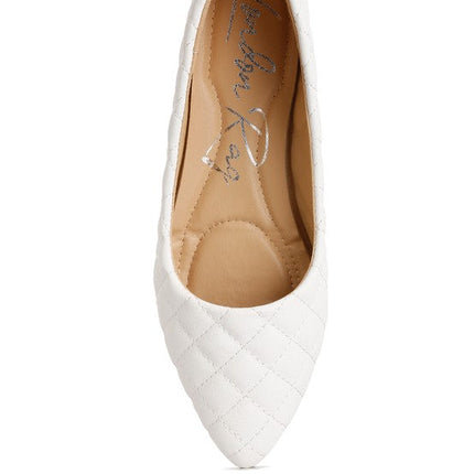 Rikhani Quilted Detail Ballet Flats