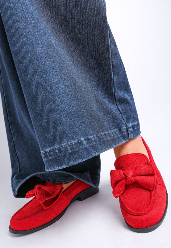 Havisham Bow Accent Heeled Loafers