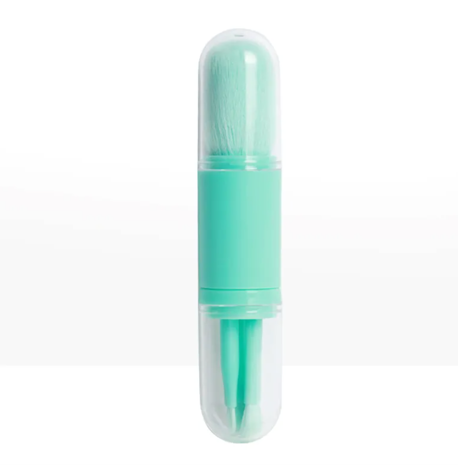 4-in-1 Retractable Portable Makeup Brush