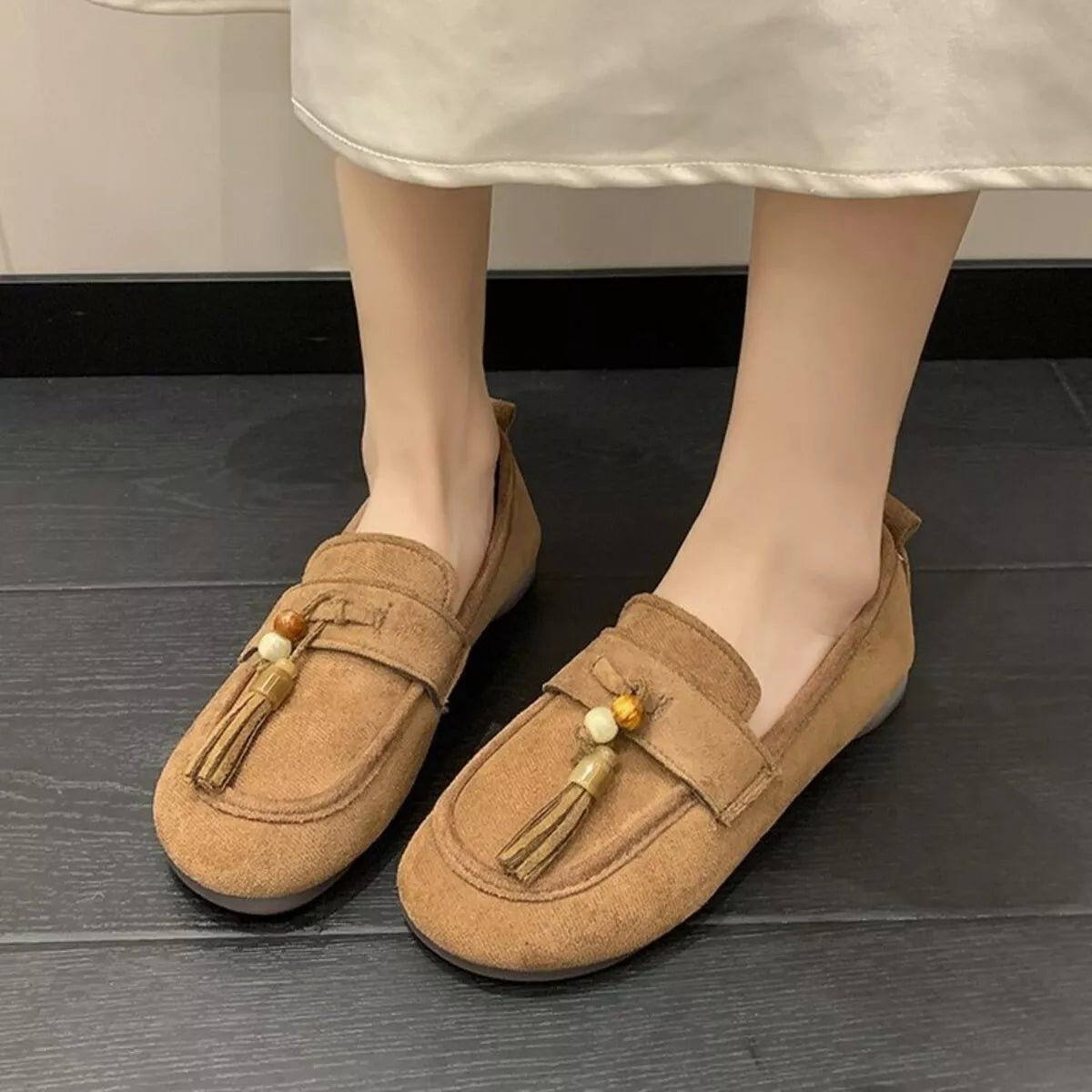 Tassel Round Toe Slip - Ons - Loving It Shop