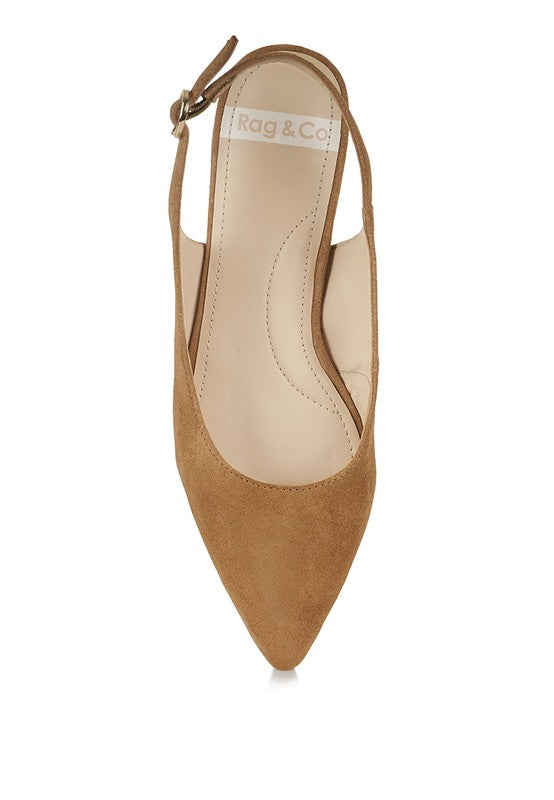 Hocane Genuine Soft Leather Slingback Sandals