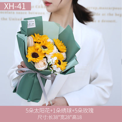 Eternal Rose Soap Flower Gift for Mother&