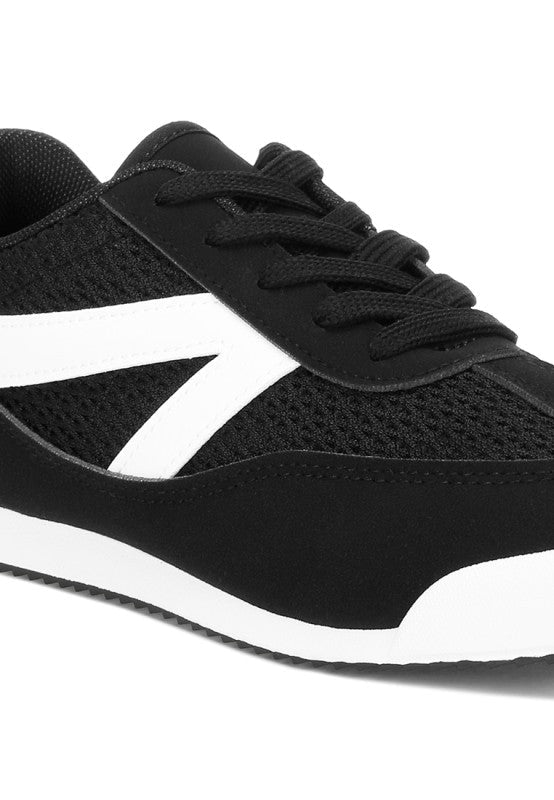 Tibala Padded Collar Lace-Up Sneakers