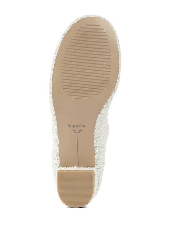 Antara Tweed Mary Jane Sandals - Loving It Shop