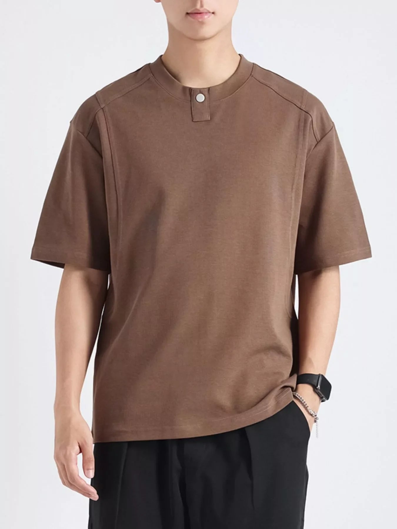 Men's Plus Size Casual Short Sleeve T-Shirt - Loving It Shop
