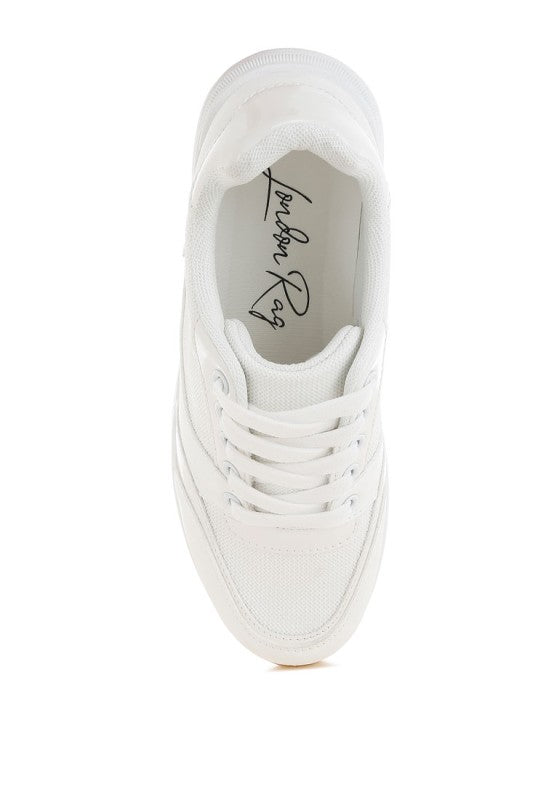 Subasa Chunky Mesh Lace Up Sneakers
