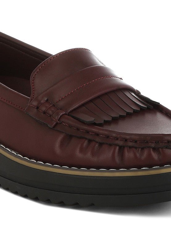 Croyda Fringed Nubuck Loafers - Loving It Shop