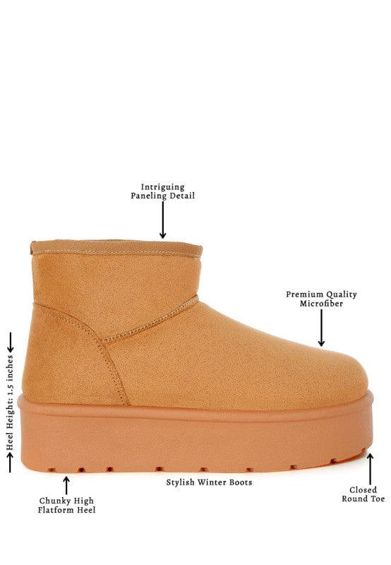 Derta Soft Microfiber Snow Boots