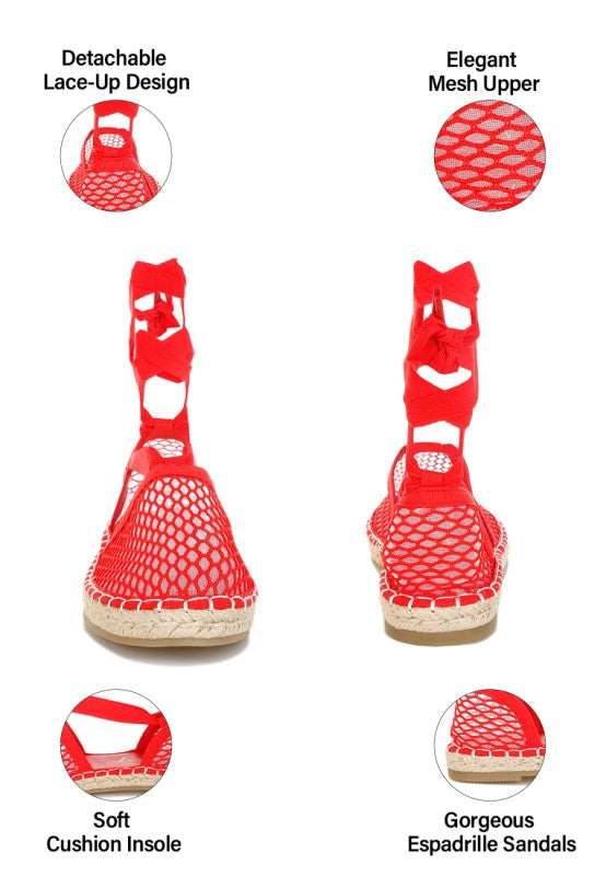 Sonara Mesh Flat Espadrille Sandals