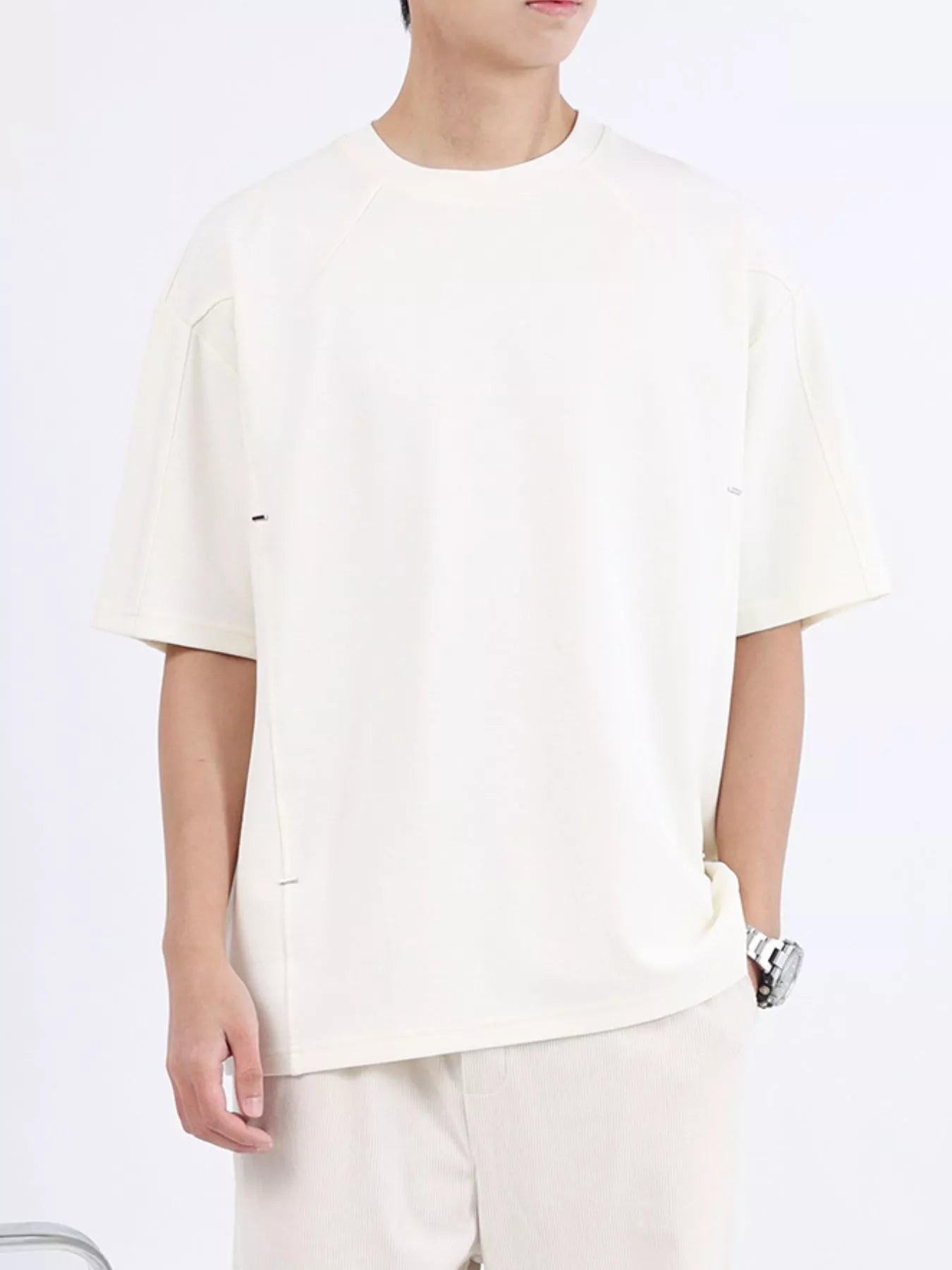 Men's Plus Size Half Sleeve Oversized T-Shirt - Loving It Shop