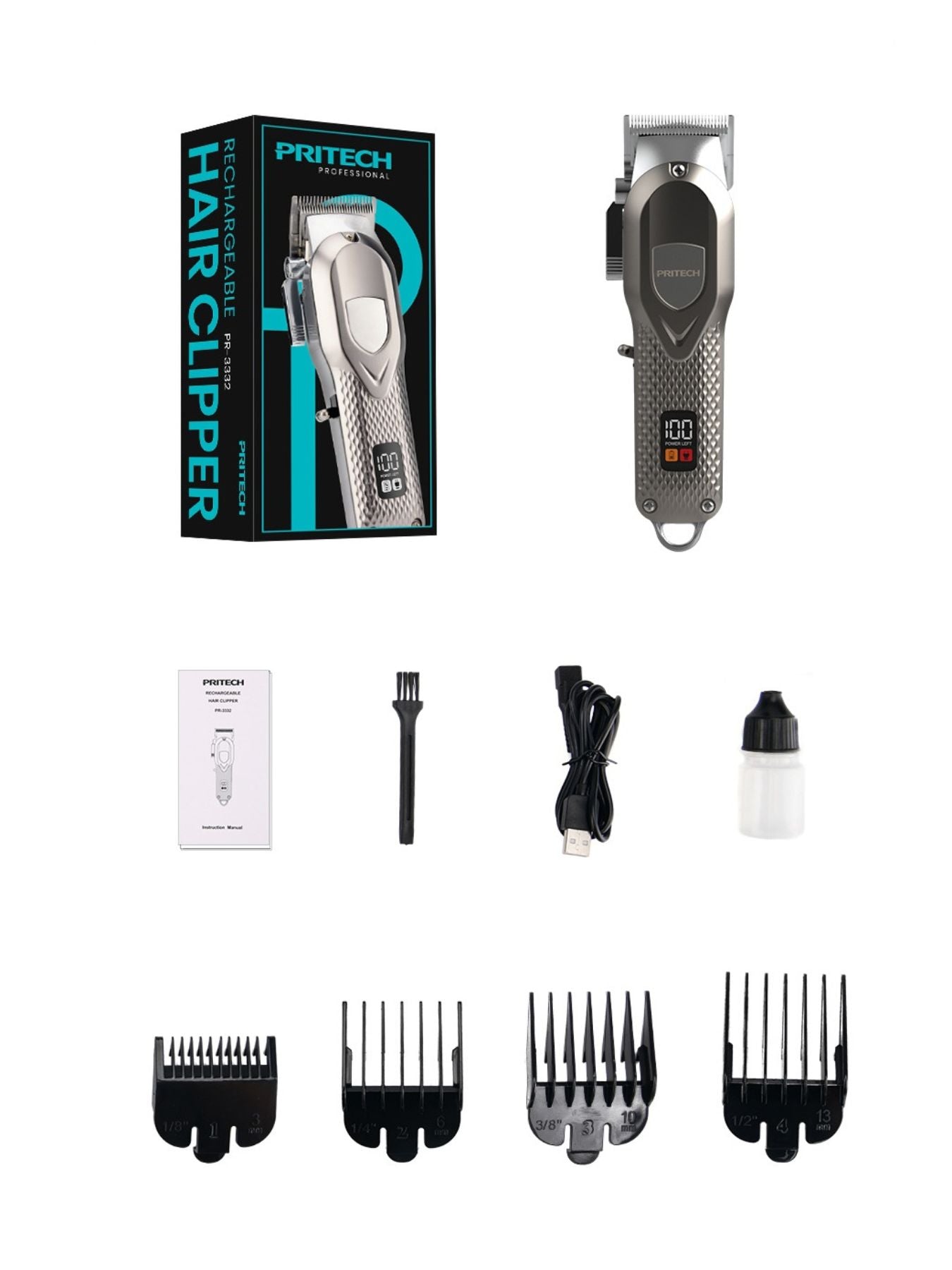 Cordless Hair Clipper with LED Display - Loving It Shop