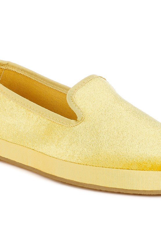 Saba Velvet Round Toe Slip - On Loafers - Loving It Shop