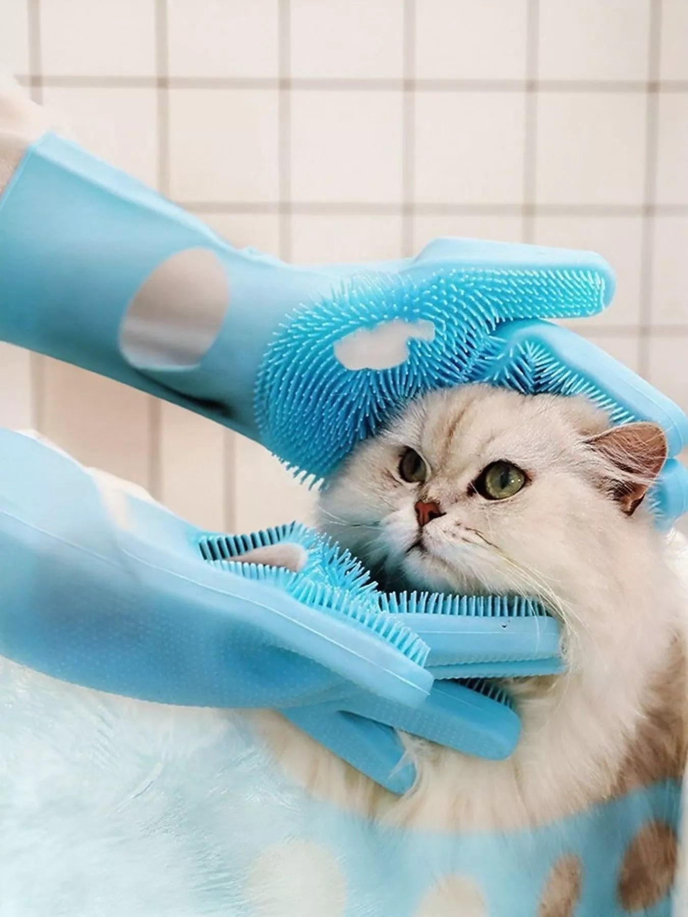 Touch Pet Shower & Grooming Gloves - Loving It Shop