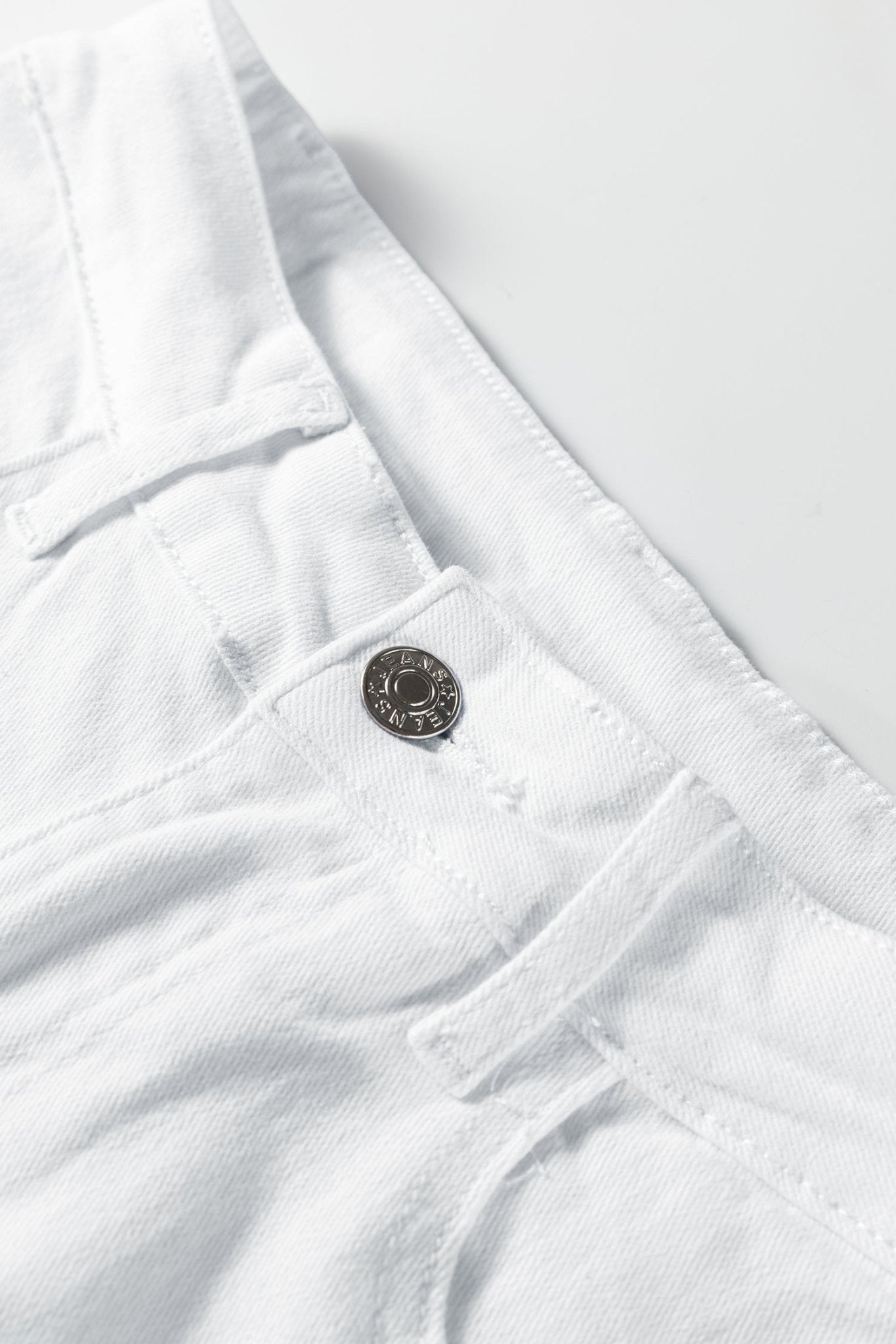 White Bow Knot Side Detail Straight Leg Loose Jeans - Loving It Shop