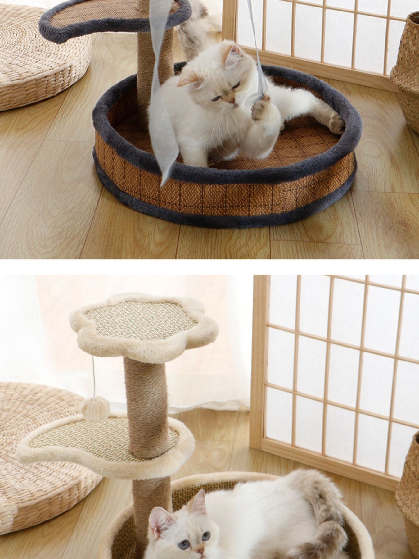 Cat Scratching Post with Cat Bed and Toy - Loving It Shop