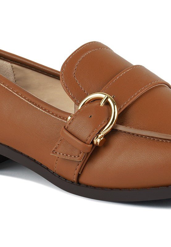 Sheboss Buckle Detail Loafers - Loving It Shop