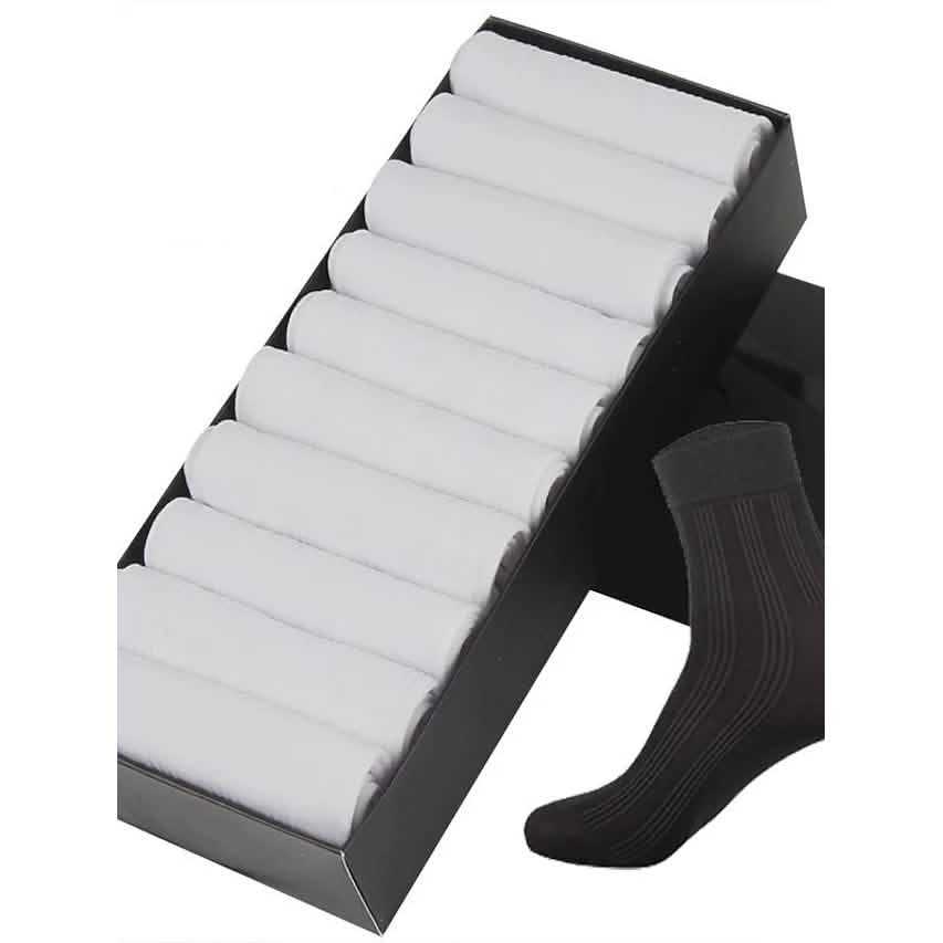10-Pairs: Socks Solid Colored Warm Spring &amp; Summer