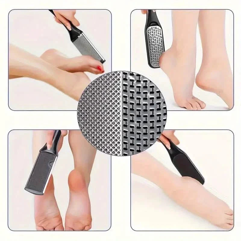 10-Piece Set: Stainless Steel Foot Care Kit - Portable Pedicure &amp; Manicure Set