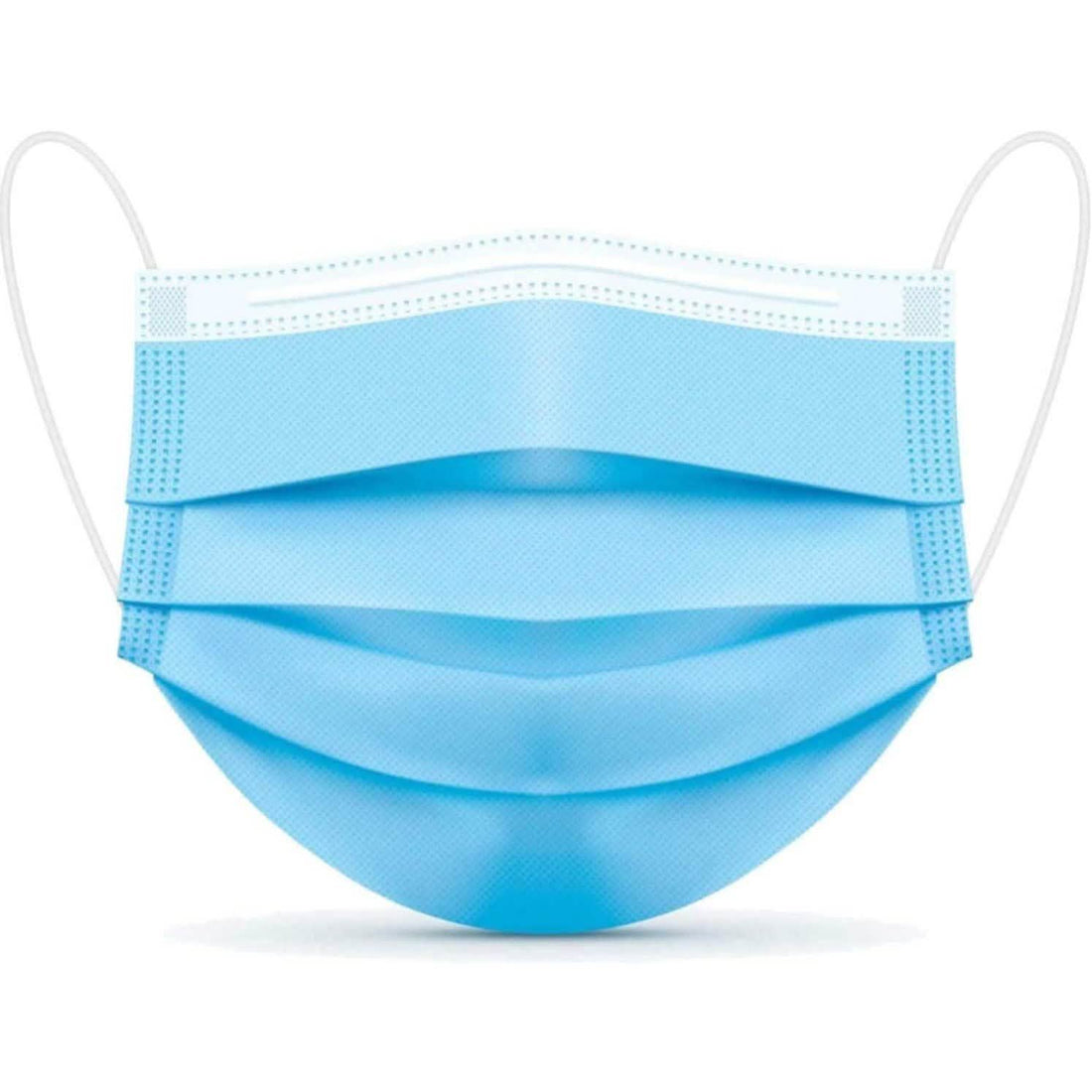 100-Pack: 3 Layer Disposable Protective Face Masks
