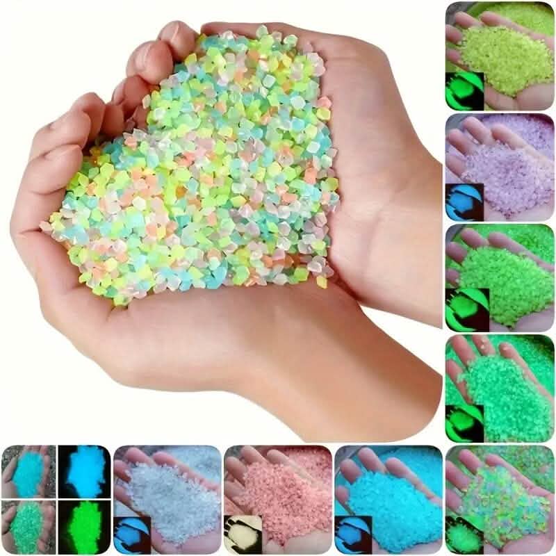 1000-Pieces: Luminous Glowing Stones for Garden, Plants, Aquarium &amp; More