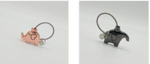 LOVE &amp; FRIENDSHIP ELEPHANT KEYCHAINS