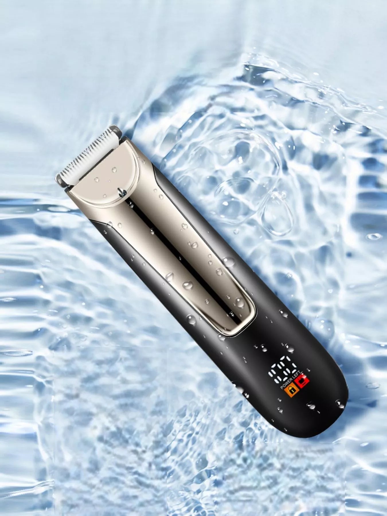 Men's Waterproof Electric Trimmer with LCD & Dock Charging - Loving It Shop
