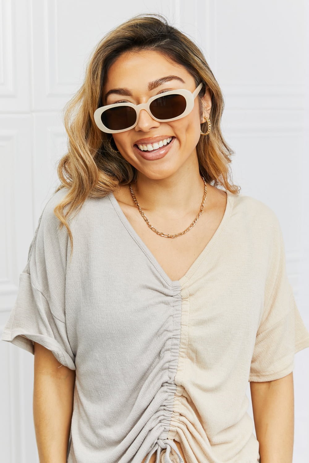 Oval Full Rim Sunglasses - Loving It Shop