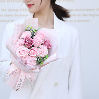 Eternal Rose Soap Flower Gift for Mother&