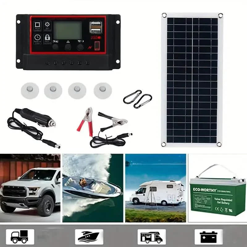 10W Solar Panel 18V Solar Cell 60A&amp;100A Controller Solar Panels