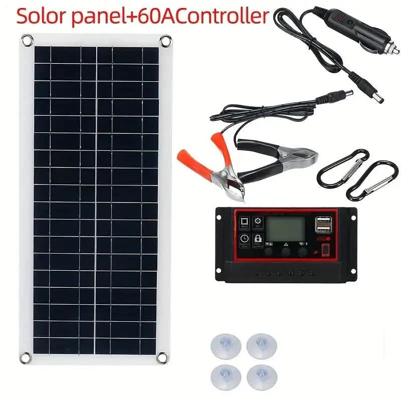 10W Solar Panel 18V Solar Cell 60A&amp;100A Controller Solar Panels