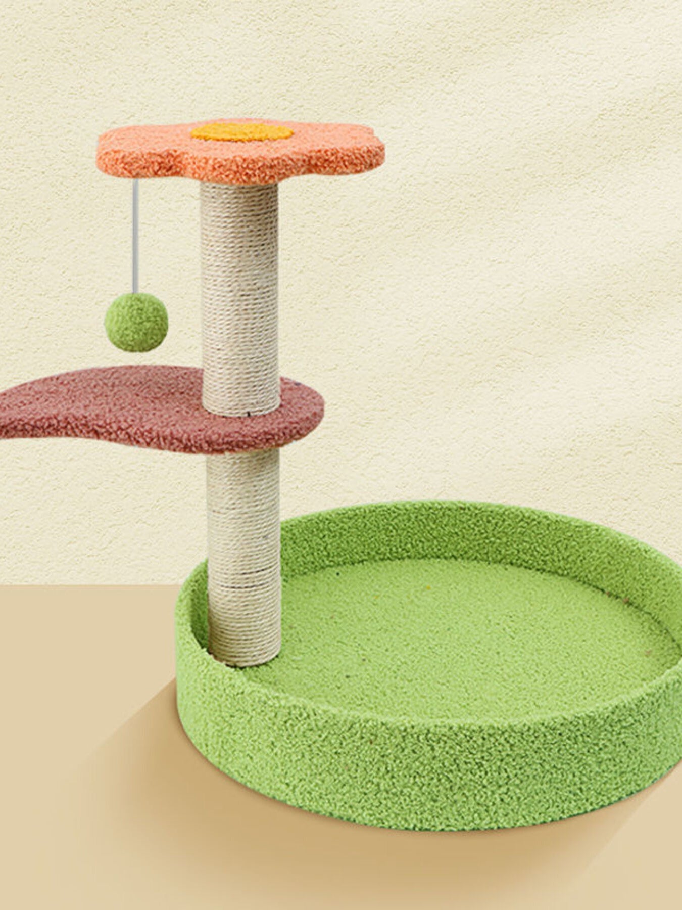 Cat Scratching Post with Cat Bed and Toy - Loving It Shop