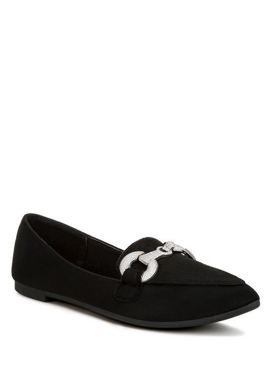 Fembot Horsebit Detail Flexible Loafers - Loving It Shop