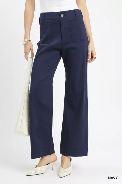 Button Stretched Pants