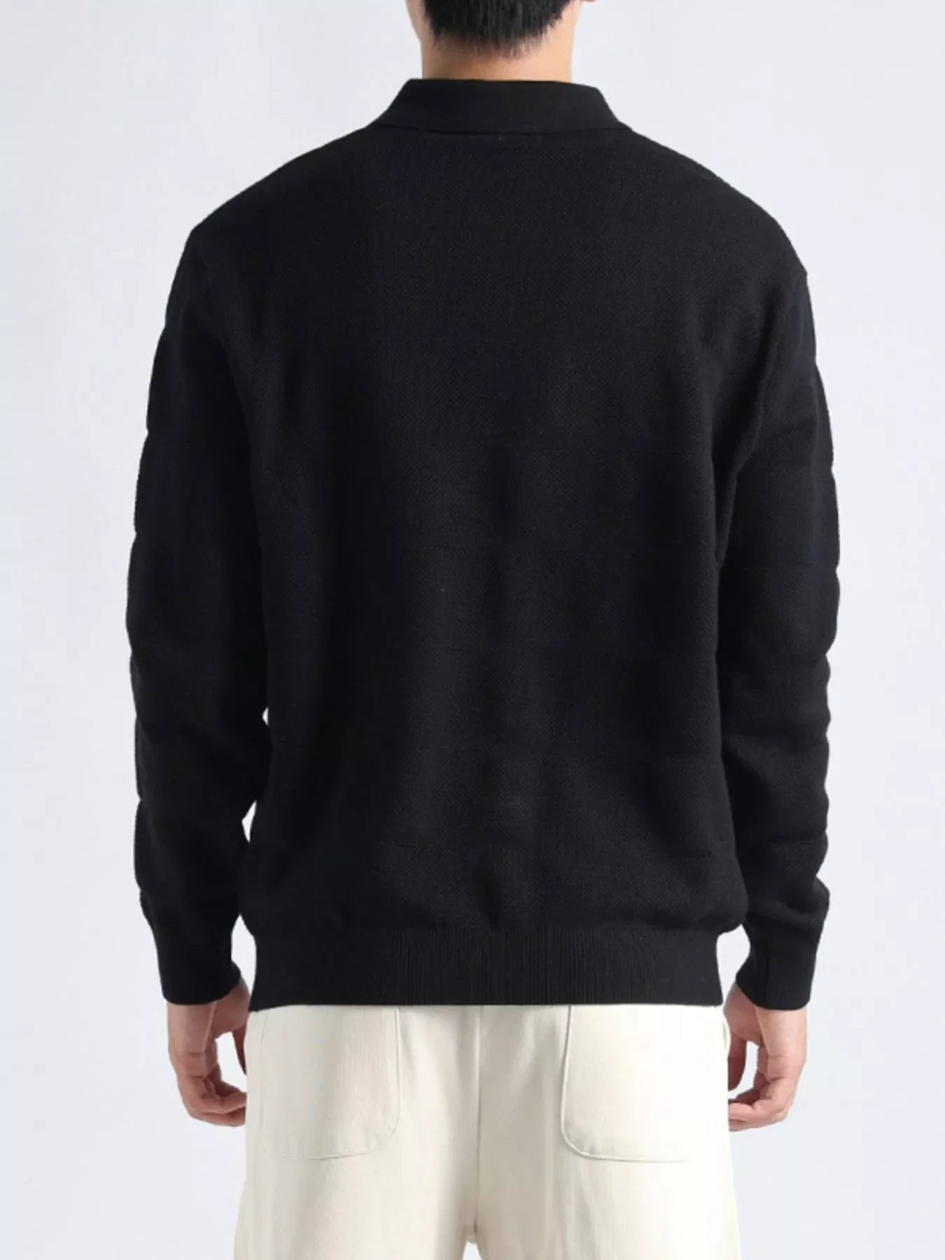 Men's Plus Size Button Detail Long Sleeve Knit Top - Loving It Shop