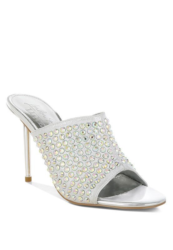 Farasha AB Rhinestone Slip - On Stiletto Heels - Loving It Shop