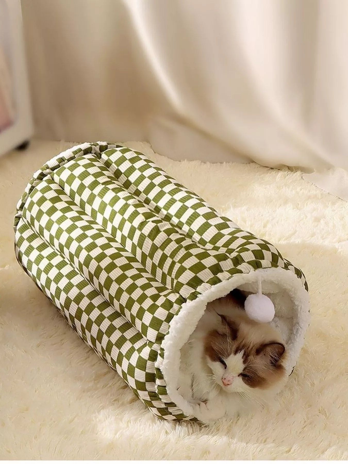 Cozy Plush Pet Tunnel Nest - Loving It Shop