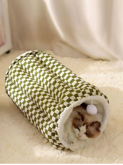 Cozy Plush Pet Tunnel Nest - Loving It Shop