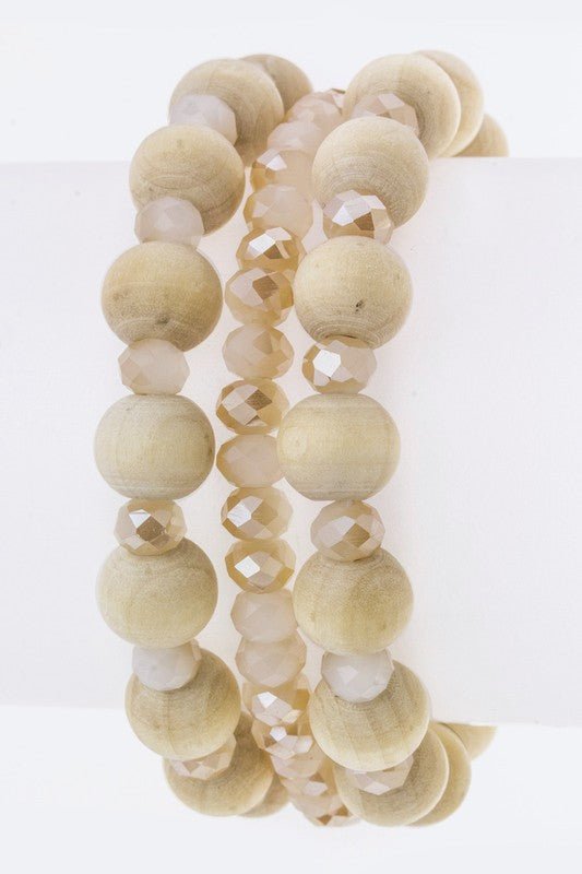 Mix Bead Stretch Bracelets Set - Loving It Shop