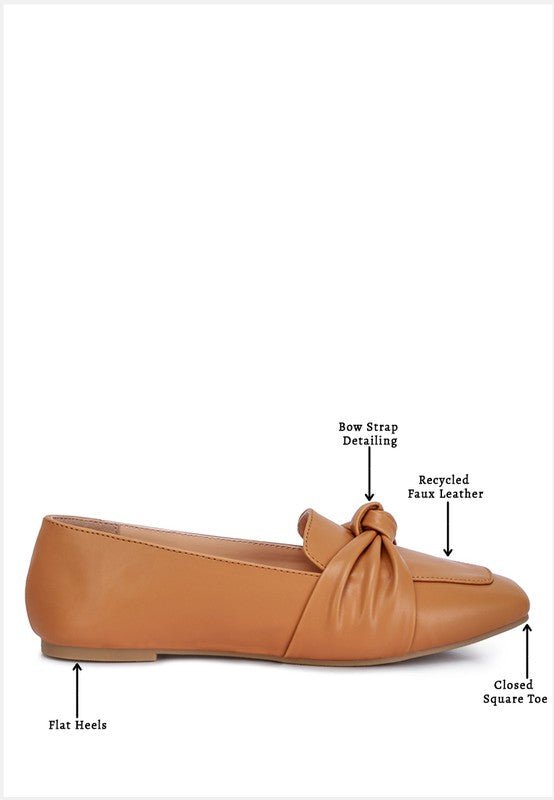 Denali Recycled Faux Leather Flat Loafers - Loving It Shop