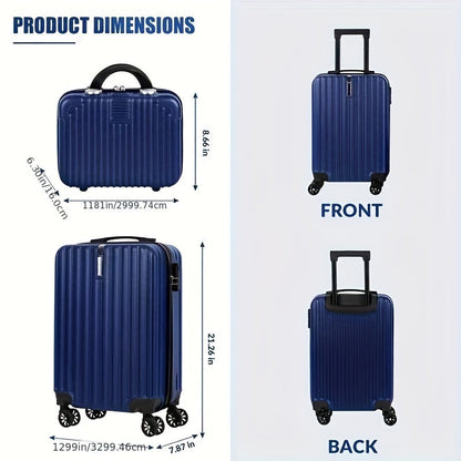 2-Piece Spinner Luggage Set – 20” Carry-On &amp; 14” Crossbody Handbag