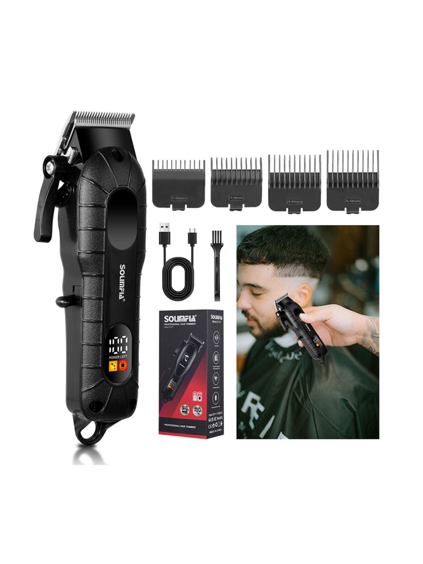 Cordless Hair Clipper with LED Display - Loving It Shop