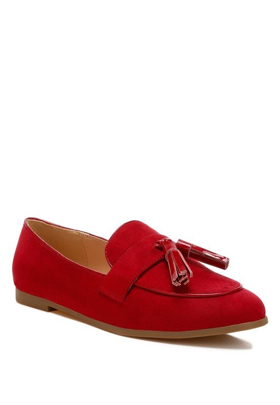 Folklore Micro Suede Tassel Loafers - Loving It Shop
