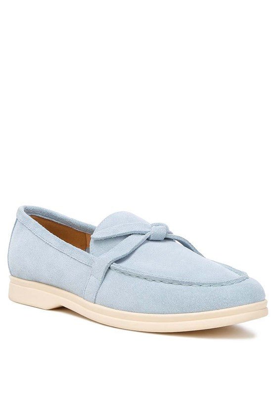 Nautica Genuine Suede Knot Detailed Loafers - Loving It Shop