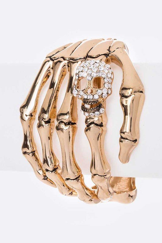 Skeleton hand Skull Bangle - Loving It Shop