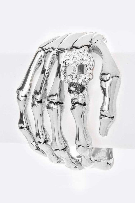Skeleton hand Skull Bangle - Loving It Shop
